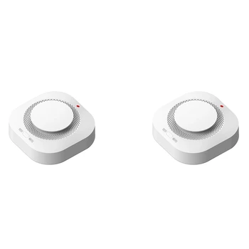 2X Датчик детектора дыма Tuya Wifi Smart Home Security Protection Датчик пожарной сигнализации приложение Smart Life для Alexa Google Home