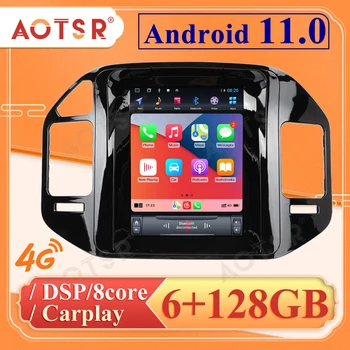 6 + 128 Г Вертикальный Экран Автомагнитолы Для Mitsubishi Pajero Sport V97 V93 Rockford GPS PX6 Tesla Carplay Android 11 Автомобильный Мультимедийный