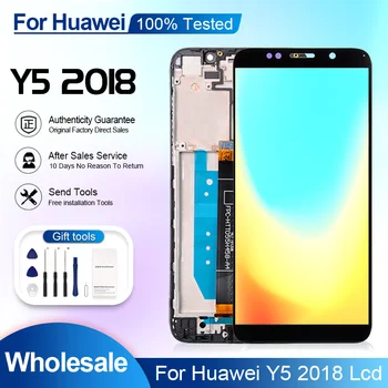 5,45 Дюймовый Дисплей Y5 2018 Для Huawei Y5 Prime 2018 LCD Сенсорный Дигитайзер Y5 Pro Экран DRA L02 L22 LX2 В Сборе С Рамкой