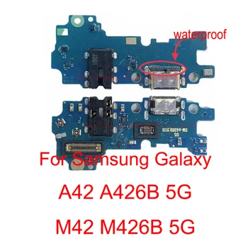 ААААА Качество Для Samsung M42 5G USB Порт Для Зарядки Док-станция Гибкий Кабель Для Samsung Galaxy A42 A426B M42 M426B 5G Плата для зарядки