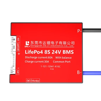 Daly Водонепроницаемый Lifepo4 smart Bms 24v 8s 60a Аккумулятор Для Дрели Mangemeant System Pcb Pcba Производство Платы Солнечной Батареи Bms
