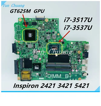 CN-04FF3M 04FF3M Для dell Inspiron 2421 3421 5421 Материнская плата ноутбука 12204-1 материнская плата С i7-3517U/3537U CPU GT625M GPU DDR3
