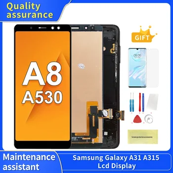 A530 A530F A530F/DS Экран дисплея С Рамкой Для Samsung Galaxy A8 2018 Замена Дигитайзера Сенсорного экрана ЖК-дисплея В сборе