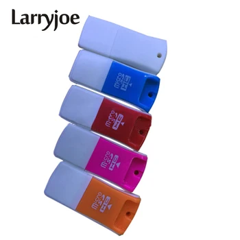 Larryjoe Новейшая Скорость 2.0 Mini Micro SD T-Flash TF M2 USB Устройство Чтения Карт памяти Пластиковая USB-карта Mini MFor Micro SD