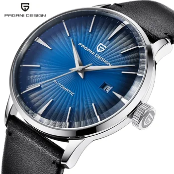 Мужские механические часы PAGANI DESIGN, 100-метровая водонепроницаемая натуральная кожа, лучший бренд класса Люкс, Автоматические деловые наручные часы для мужчин
