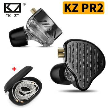 KZ X HBB PR2 плоский Привод С Двумя резонаторами наушники с кабелем Музыкальные Наушники HiFi Bass Мониторные Наушники Спортивная гарнитура kz edx PRO