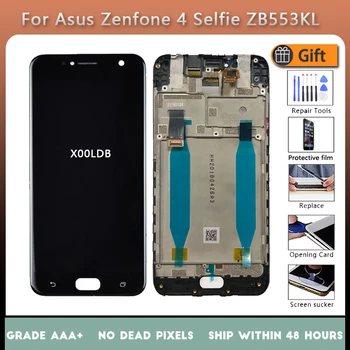 Для Asus Zenfone 4 Selfie ZB553KL ЖК-экран в сборе с сенсорным стеклом передней панели, ЖК-дисплей X00LD оригинальный черный