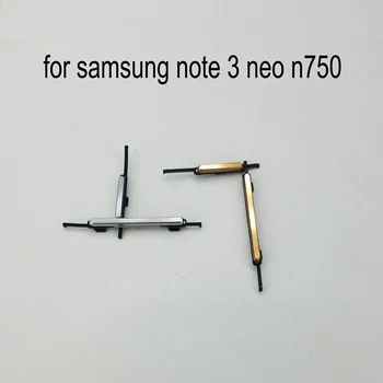 Для Samsung Galaxy Note 3 Neo Mini N750 N7502 N7505 Оригинальный Корпус Телефона Рамка Кнопка Включения Выключения Громкости Боковая Клавиша Золото Серебро
