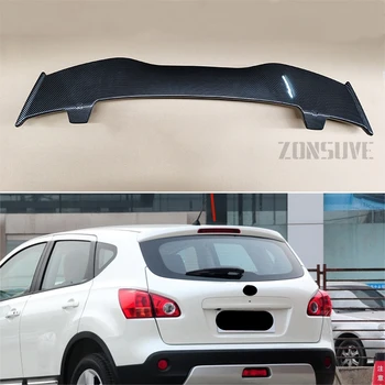 Используется для Nissan Qashqai 2008-2015, спойлер из АБС-пластика и углеродного волокна, крыша хэтчбека, заднее крыло, обвес, аксессуары