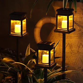 Лампа на солнечной энергии Дворцовая лампа садовая атмосферная лампа гирлянда уличная свеча лампа уличные лампы садовая солнечная светодиодная лампа уличная