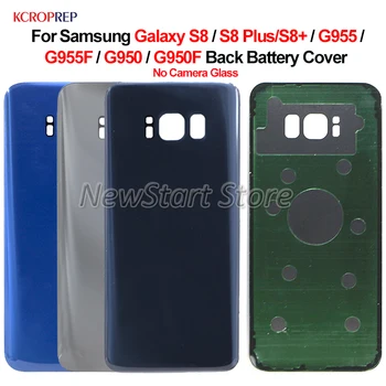 Для Samsung Galaxy S8 S8 Plus S8 + Задняя Крышка Батарейного Отсека Корпус корпуса задней Двери Для Samsung G955 G955F G950 G950F Корпус крышки