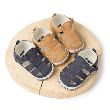 Летняя детская обувь KIDSUN, сандалии, обувь для малышей на мягкой подошве, нескользящие садовые сандалии, обувь First Walker 0-18 м