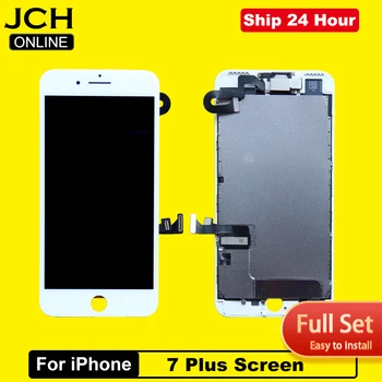 Для iPhone 7 Plus замена экрана полный комплект ЖК-дисплея в сборе сенсорный экран дигитайзер с приемной камерой 7Plus