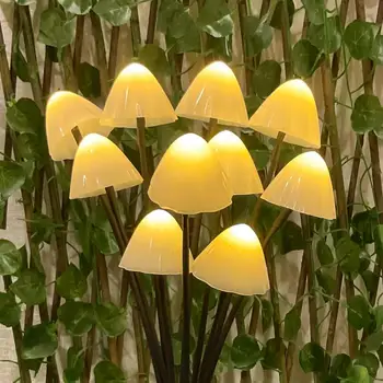 Декоративные солнечные фонари Солнечный грибной светильник, меняющий цвет, Солнечные грибные фонари, наружное украшение сада для вечеринок, лужайка