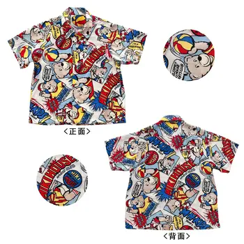 Детская одежда Лето 2023, новый стиль, хлопковый поплин для мальчиков и девочек, классная дышащая рубашка с коротким рукавом