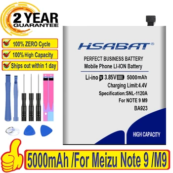 100% Оригинальный аккумулятор HSABAT 5000mAh BA923 для Meizu Note 9 Note9 M9