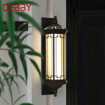 Настенный светильник DEBBY Solar, современные уличные бра, светодиодные водонепроницаемые IP65 для дома, виллы, балкона, двора
