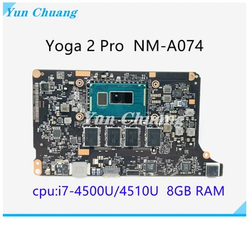 Материнская плата VIUU3 NM-A074 для ноутбука Lenovo Yoga 2 Pro 5B20G38213 с процессором i7-4500/i7-4510U, 8 ГБ оперативной памяти, 100% тестовая работа