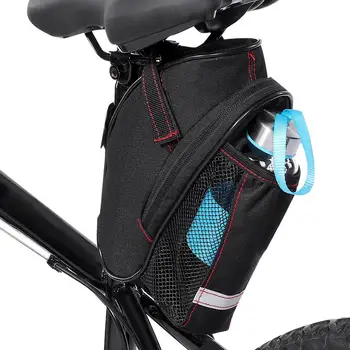 Непромокаемая велосипедная седельная сумка для горного шоссейного велосипеда, задняя сумка с карманом для бутылки с водой, Непромокаемая велосипедная сумка для хвоста, аксессуар для велосипеда