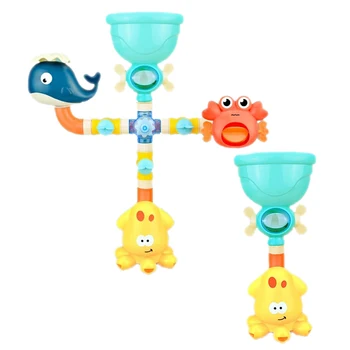 Детская игрушка для ванночки, разбрызгиватель воды для ванны, игрушка-краб-кит для детей, вращающийся разбрызгиватель воды для бассейна, игрушки для детей