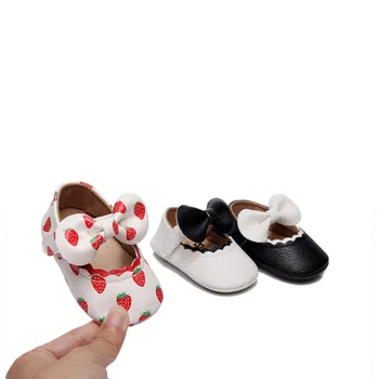 Новая Кружевная обувь с бантом, Милые Тонкие Туфли Для девочек, Детская Обувь для малышей, Детская обувь Принцессы, Одиночная обувь bébé 아기신발 أحذية غير رسمية