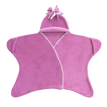 Пеленальное одеяло для новорожденного, детский спальный мешок с защитой от ударов, теплый комбинезон с морской звездой 73x62 см, осенне-зимняя детская сумка для детей