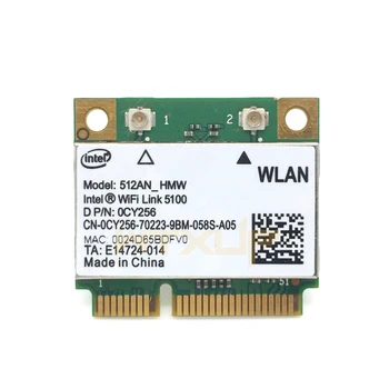 Беспроводной адаптер 512AN_HMW Для Intel WiFi Link 5100 MINI PCI-E Card Wlan Сетевой Адаптер Ноутбука 2.4 G/5GHz Для Dell
