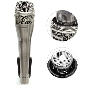Профессиональный динамический микрофон KSM8 для записи в студии караоке, проводной кардиоидный вокальный микрофон для сцены пения