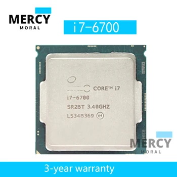 I7-6700 Для Intel Core i7 6700 LGA 1151 8 МБ Кэш-памяти 3,4 ГГц четырехъядерный процессор 65 Вт Настольный процессор Аутентичный отгрузка за 1 день I76700