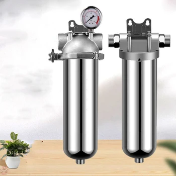 Предварительная фильтрация бытовой колодезной воды, бытовой очиститель воды для всего дома, фильтр для воды с обратной промывкой с высоким потоком из нержавеющей стали 304