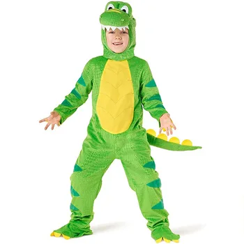 Детский костюм Тираннозавра, костюм динозавра для мальчиков, Зеленый Косплей, Милые костюмы динозавров 2022, Карнавал Пурим