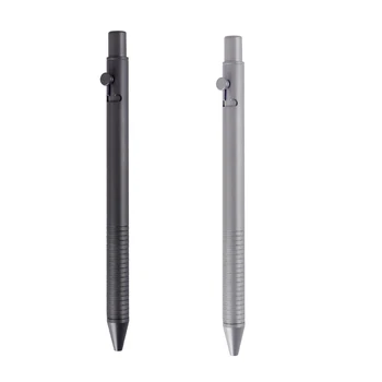 Черный и серый Supreme fine light CNC TC4 Titanium Ti тактическая шариковая ручка с болтом для самообороны выживания Стеклобой EDC