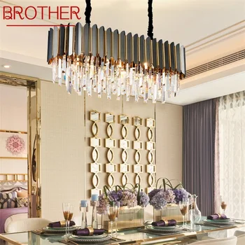 Хрустальный подвесной светильник BROTHER, роскошная люстра в постмодернистском стиле, светодиодный светильник для домашней столовой, гостиной
