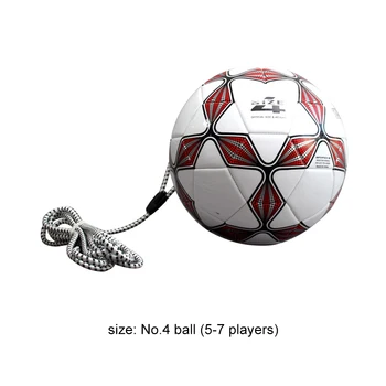 Футбольный мяч с веревкой Для детских футбольных тренировок Вспомогательное оборудование для школьных спортивных тренировок Мячи для самостоятельной тренировки детей