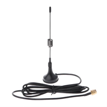 Высококачественная антенна 433 МГц 5dbi штекерный кабель RG174 GSM GPRS Магнитное основание 1,5 м для радиолюбителей