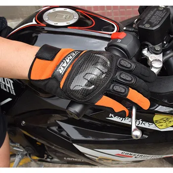 Летние Кожаные мотоциклетные перчатки в стиле ретро, мужские Женские Мотоциклетные Перчатки для мотокросса, Защитные перчатки из углеродного волокна для езды на мотоцикле
