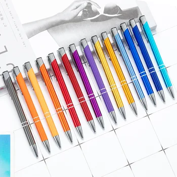 1 шт. Металлические шариковые ручки, креативные небольшие подарки для студентов, рекламные ручки, ручки с алюминиевым стержнем