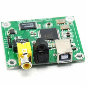 Преобразователь Hi-Fi CM6631A 192 кГц в коаксиальный оптический преобразователь SPDIF DAC на плате 24bit USB 2.0