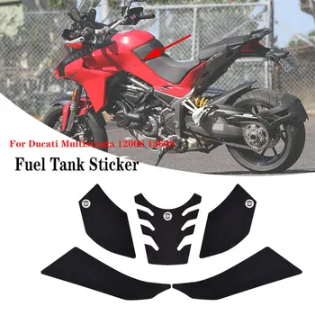 Наклейка на топливный бак мотоцикла Тяговая накладка Противоскользящая наклейка Защита газового коленного захвата для Ducati Multistrada 1200 1260 S 2015-2022