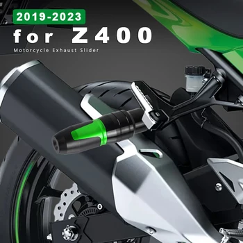 Алюминиевый слайдер выхлопной трубы мотоцикла Crash Pad для Kawasaki Z400 2023 Аксессуары Ninja 400 Ninja400 Z 400 2018-2022 2021 2022