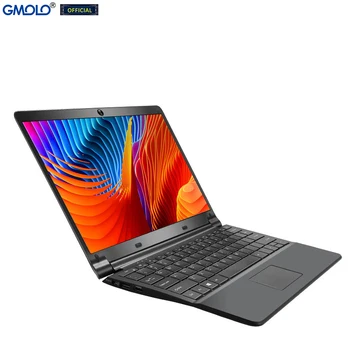 GMOLO 11,6-дюймовый четырехъядерный мини-нетбук Celeron с разрешением 4K, 12 ГБ оперативной памяти, 256 ГБ или 128 ГБ SSD-накопителя, ноутбук с Windows 10